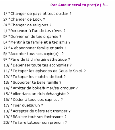 alr tu seré prett a koi....par amour...????