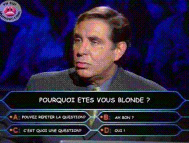 Pour les blondass LOL