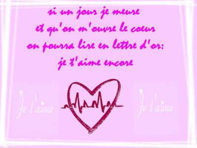 Je taime....